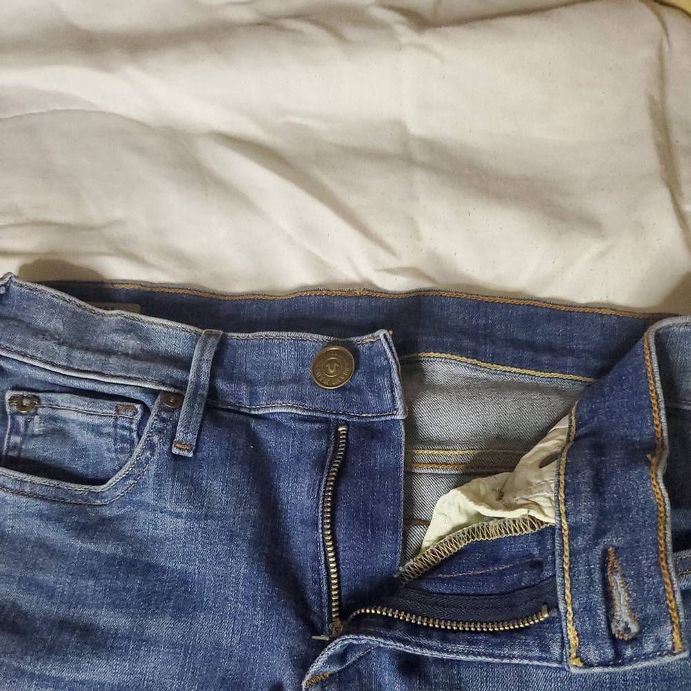 True Religion Sz 27 Blue Denim Straight Leg Womens Jeans - Picture 4 of 10